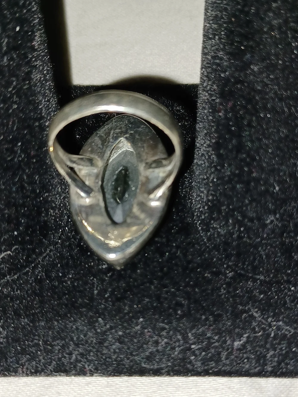 Silver Ring with Light Green Amethyst Prasiolite Marquise Gemstone Approx Size 5